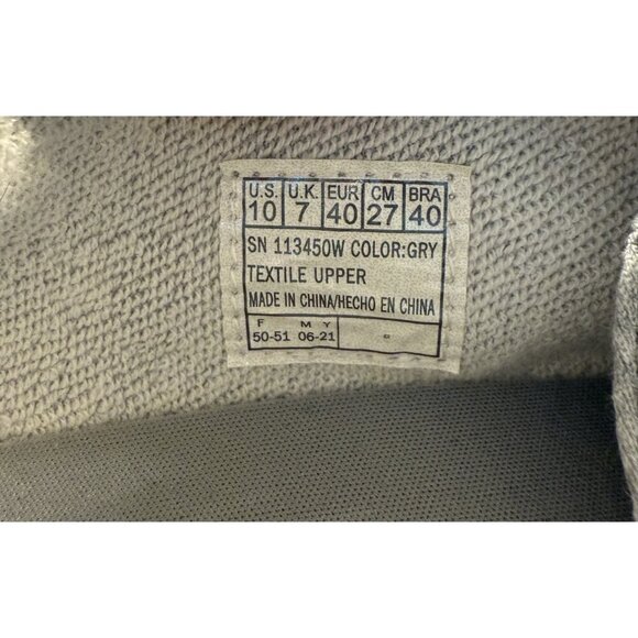 Bobs From Skechers113450W Gray Slip On Comfort Loafer Size 10 Wide Fit Textile - Picture 7 of 7